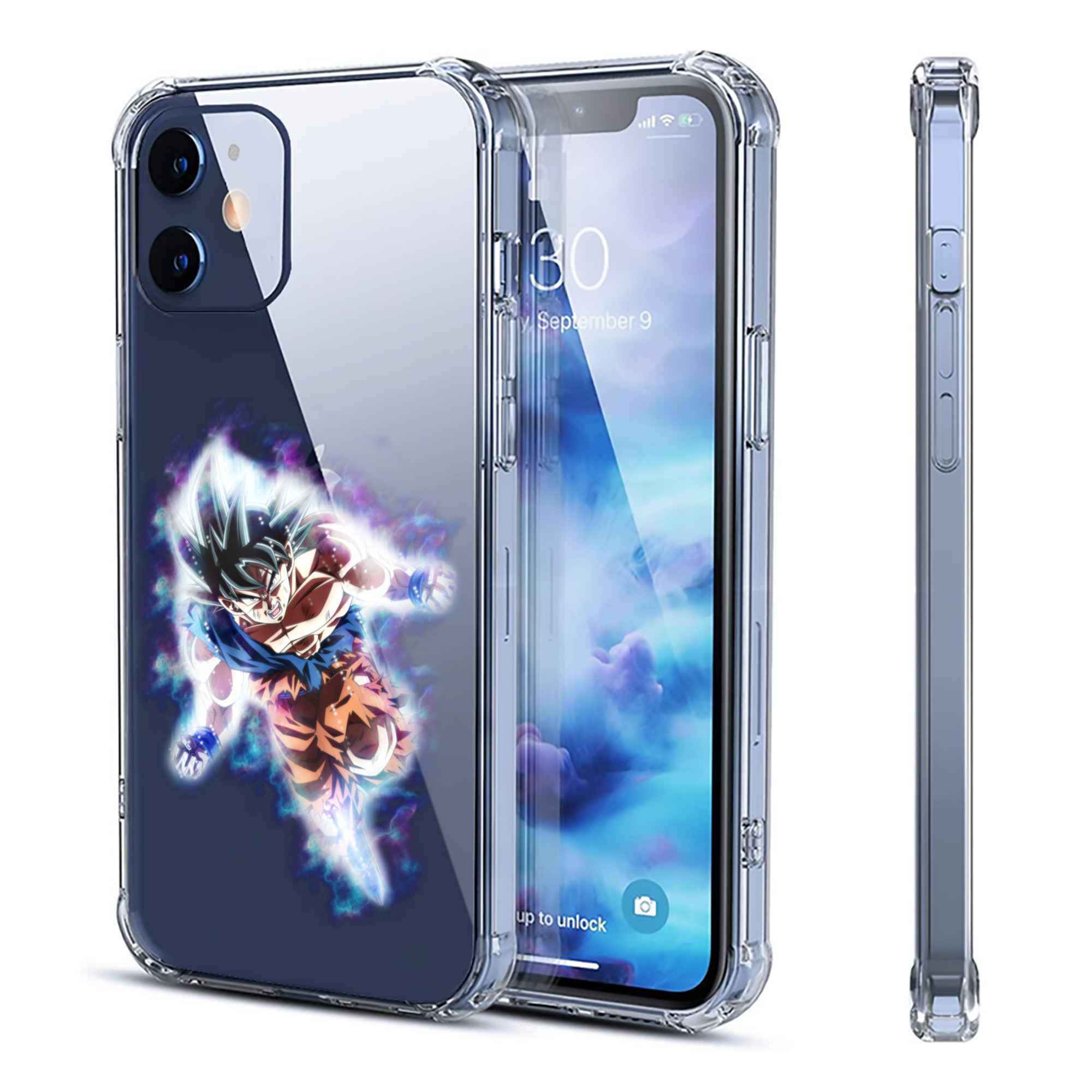 （画像用） ドラゴンボール 孫悟空（そん ごくう）Son Goku カカロット DRAGON BALL Kakarotto 【iPhone 12シリーズ対応】透明スマホケース（クリアソフトケース）